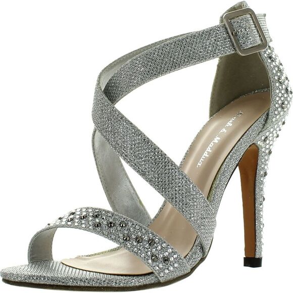 Mark and Maddux Common-01A Silver Womens sandals 7 NEW - Picture 1 of 4